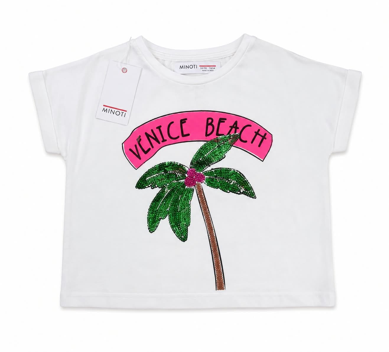 Minoti Бяла тениска „Venice Beach“