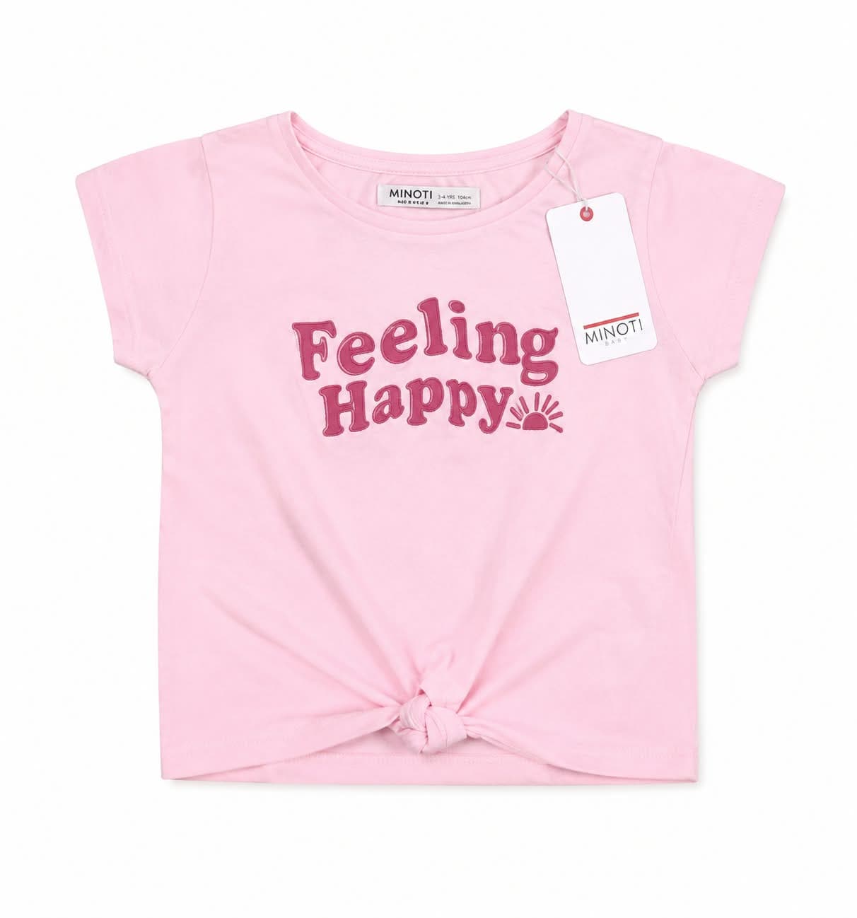 Minoti Розова тениска „Feeling Happy“